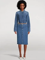 Denim Pencil Skirt