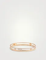 Move Romane 18K Rose Gold Bangle With Diamonds