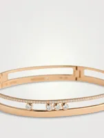 Move Romane 18K Rose Gold Bangle With Diamonds