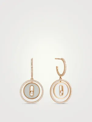 Lucky Move 18K Gold Earrings With Pearl And Diamonds