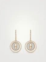 Lucky Move 18K Gold Earrings With Pearl And Diamonds