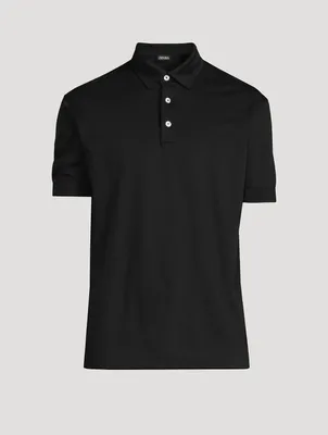 Cotton Micro Pique Polo Shirt