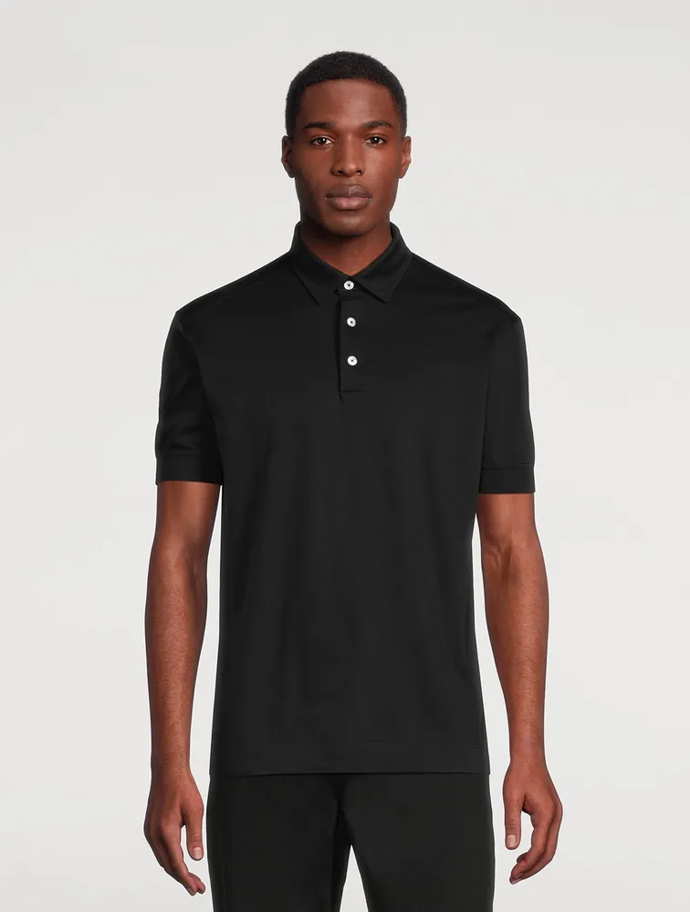 Cotton Micro Pique Polo Shirt