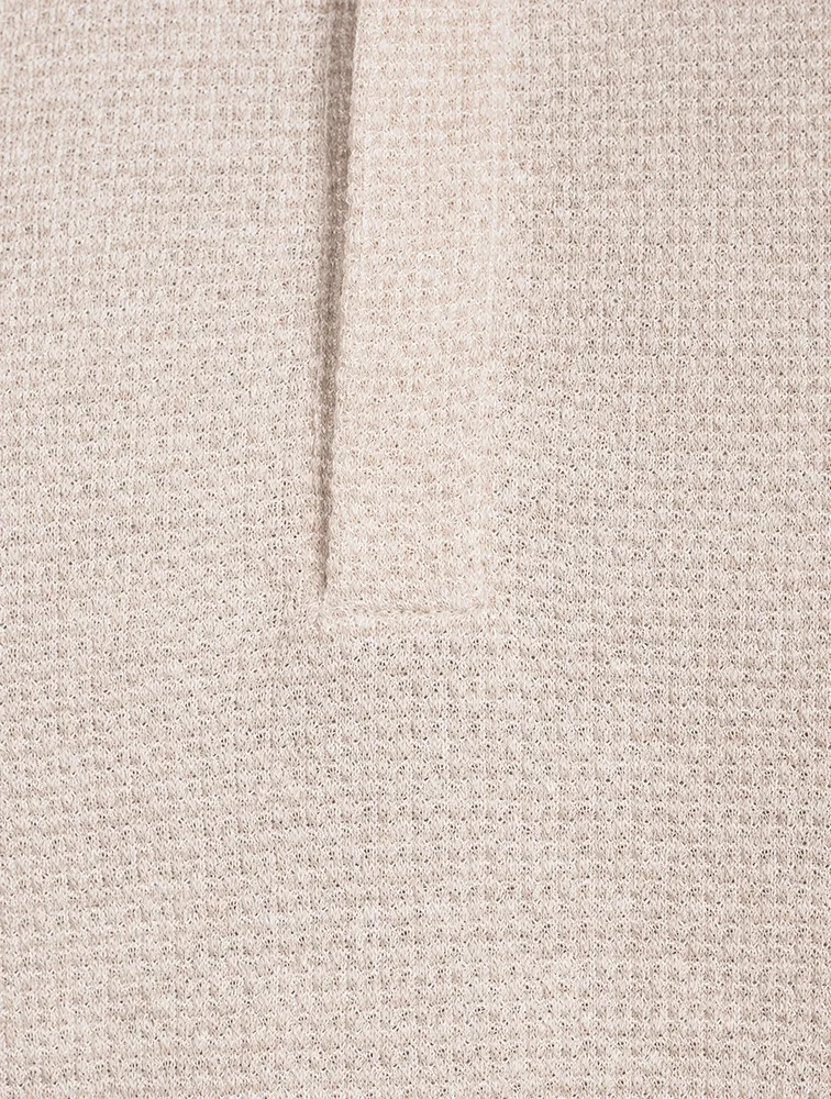 Cotton Linen And Silk Polo Shirt