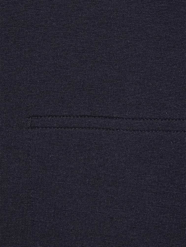 Wool-Blend Blouson Jacket