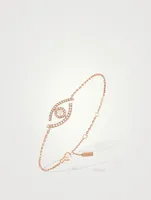 Lucky Eye 18K Gold Pavé Bracelet With Diamonds