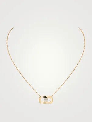 So Move 18K Gold Necklace With Diamonds