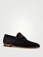 Sasso Suede Penny Loafers