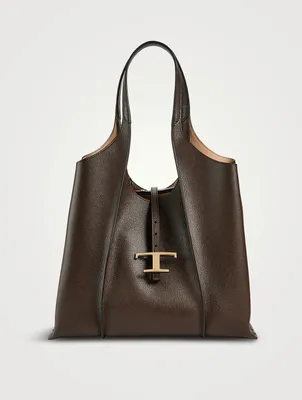 Mini T Timeless Leather Shoulder Bag