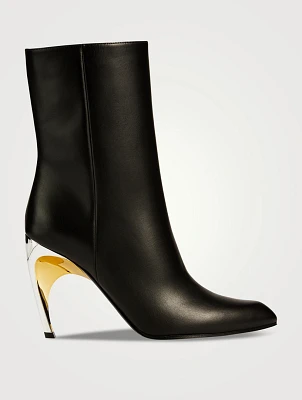Armadillo Leather Ankle Boots