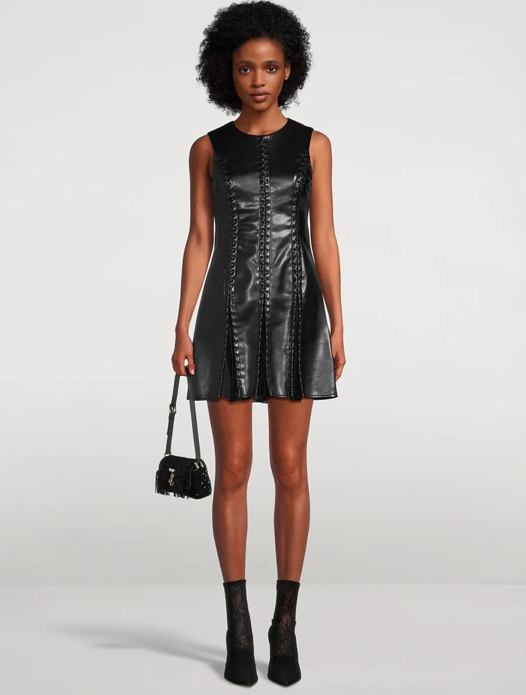 Remmie Faux Leather Mini Dress