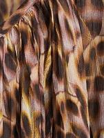 Roxini Blouse Cheetah Print