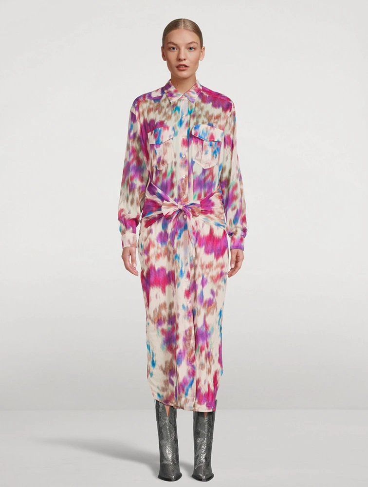 Nesly Printed Shirt Dress