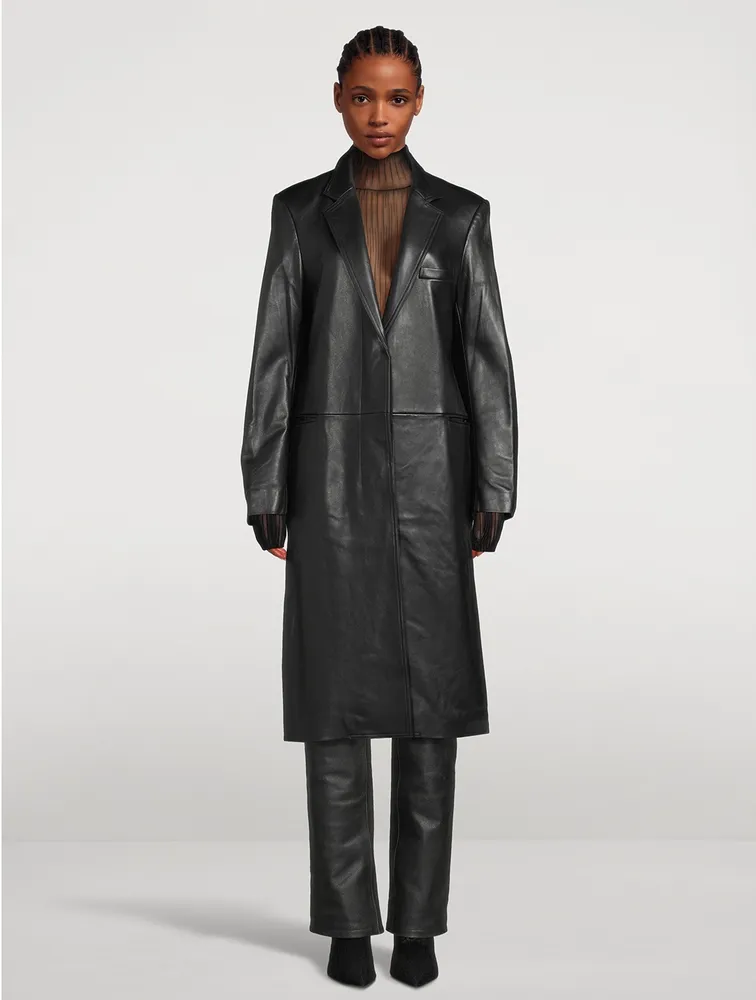 Tailored Leather Coat