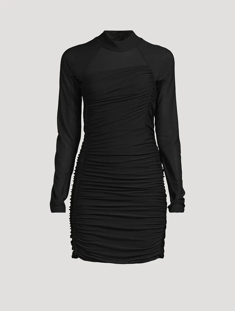 Ruched Jersey Mini Dress