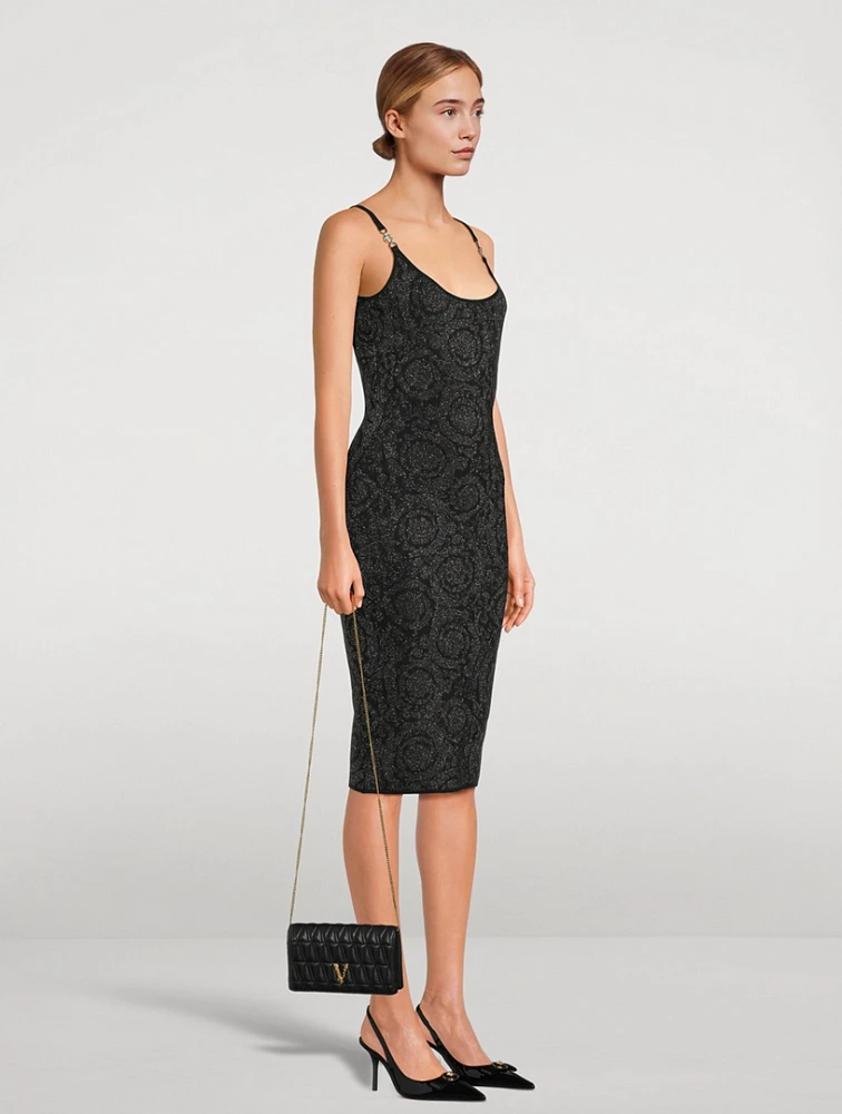 Barocco Jacquard Lurex Midi Dress