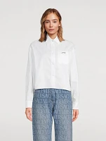 Barocco Jacquard Cropped Shirt