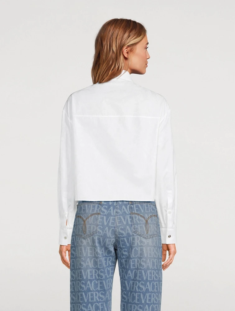 Barocco Jacquard Cropped Shirt