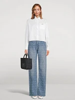 Barocco Jacquard Cropped Shirt