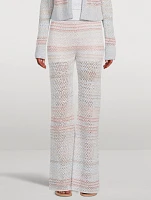Sequin Mesh Trousers