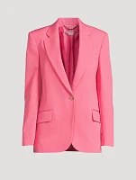 Wool Single-Button Blazer