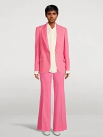 Wool Single-Button Blazer