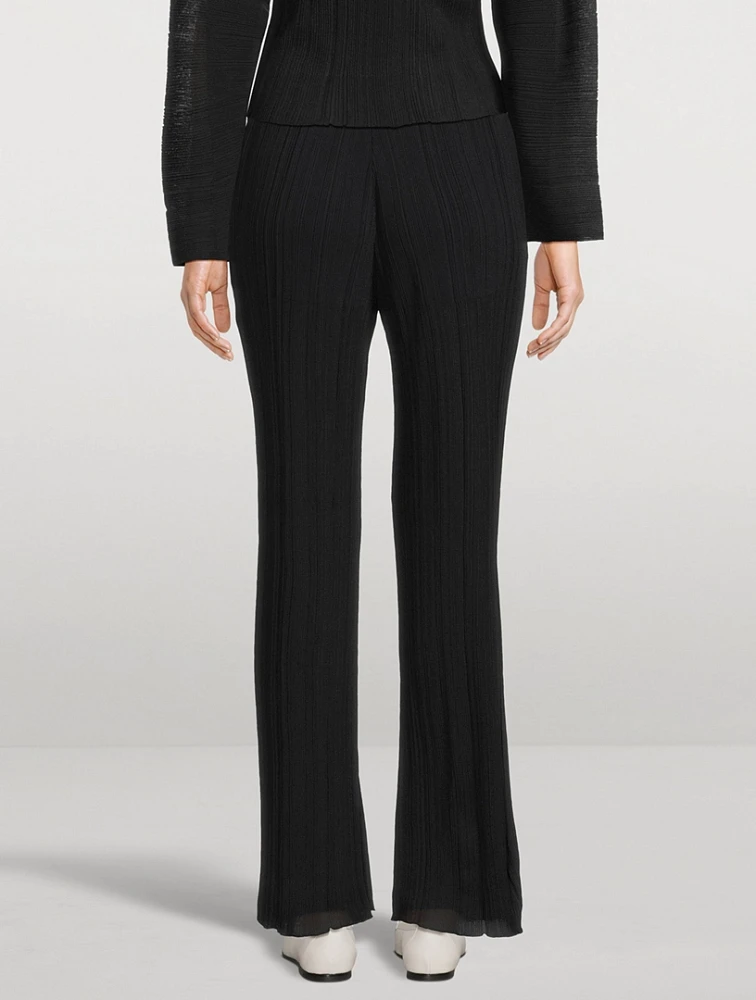 Plisse Pleat Knit Pants