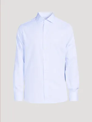 Cotton Long-Sleeve Dress Shirt