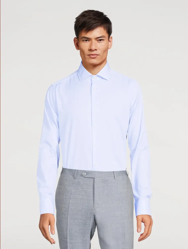 Cotton Long-Sleeve Dress Shirt