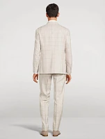Wool Silk And Linen Two-Piece Suit