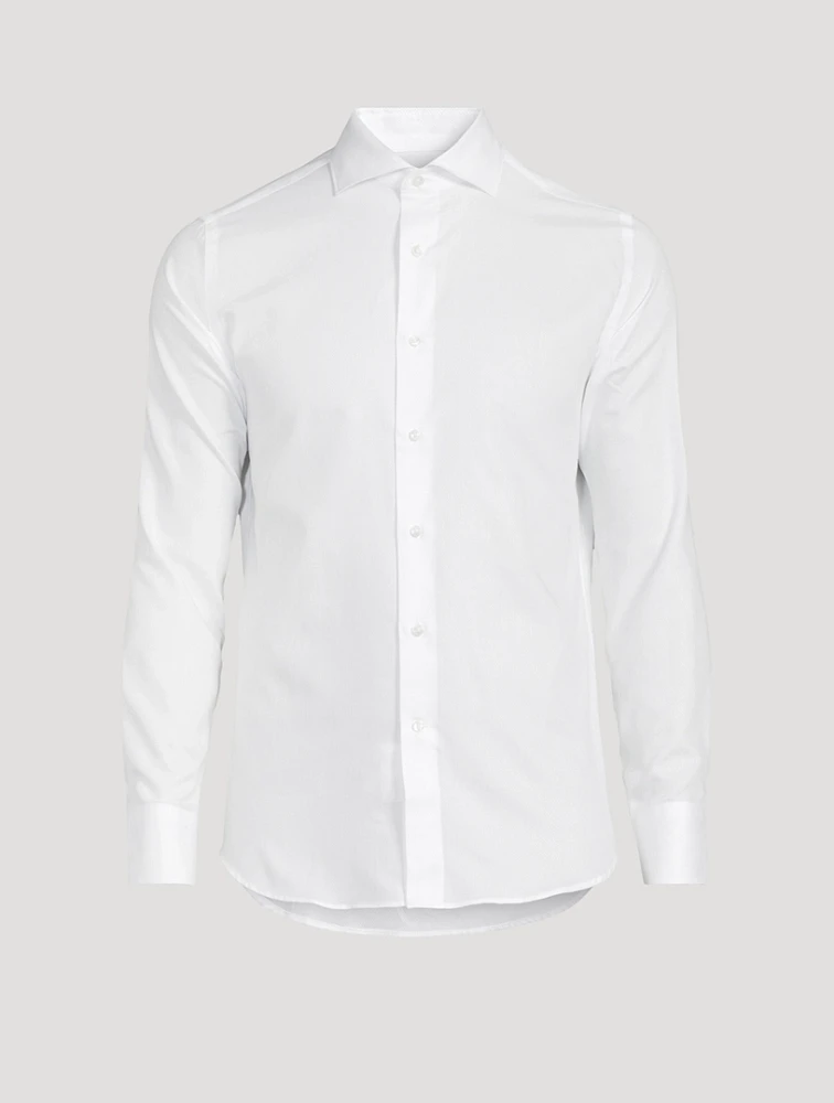 Cotton Textured Dress Shirt