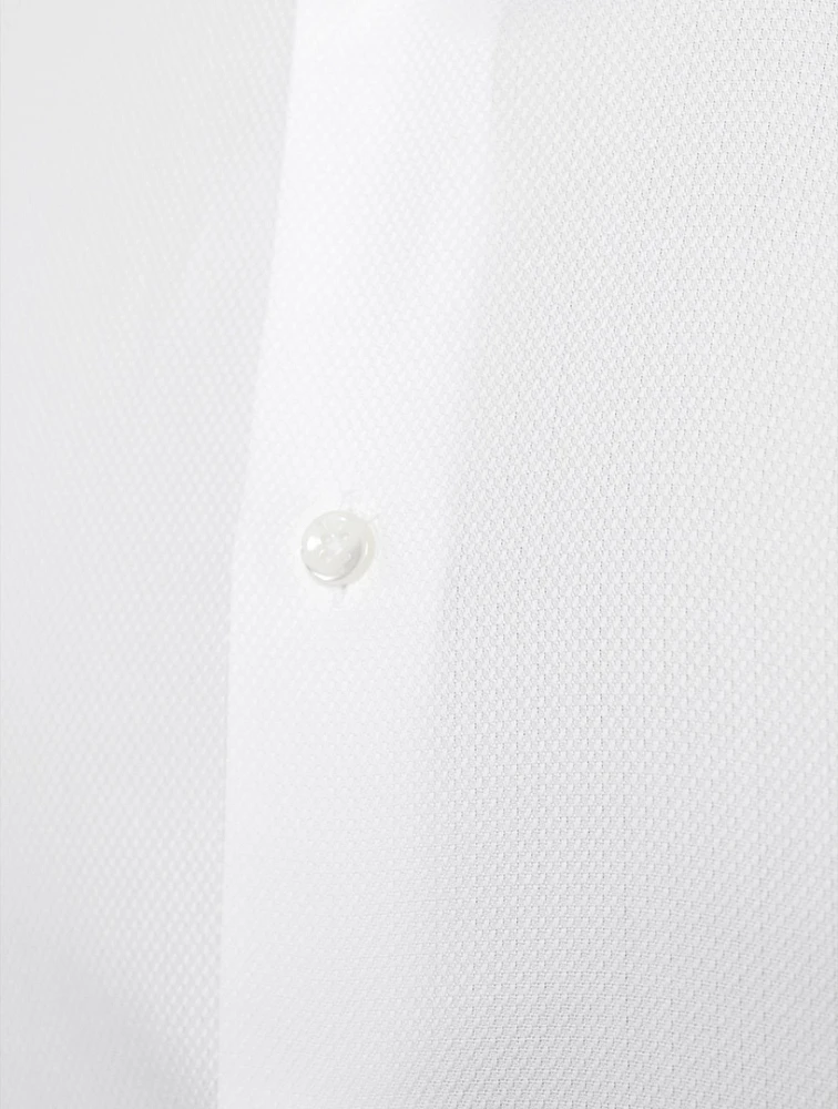 Cotton Textured Dress Shirt