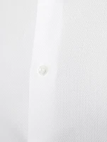 Cotton Textured Dress Shirt