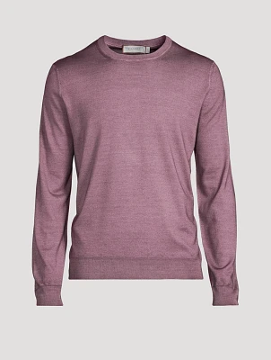 Wool And Silk Crewneck Sweater