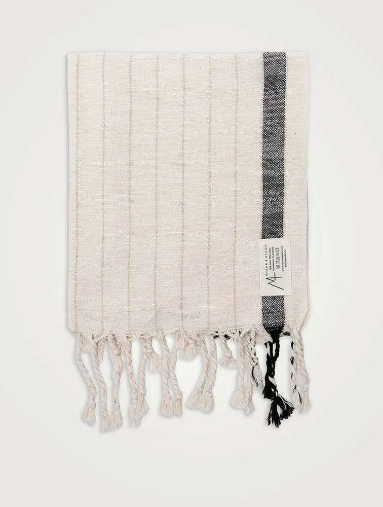 Turkish Hand Towel In Stripe Print