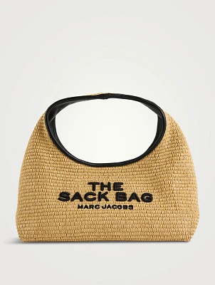 The Mini Sack Woven Raffia Shoulder Bag