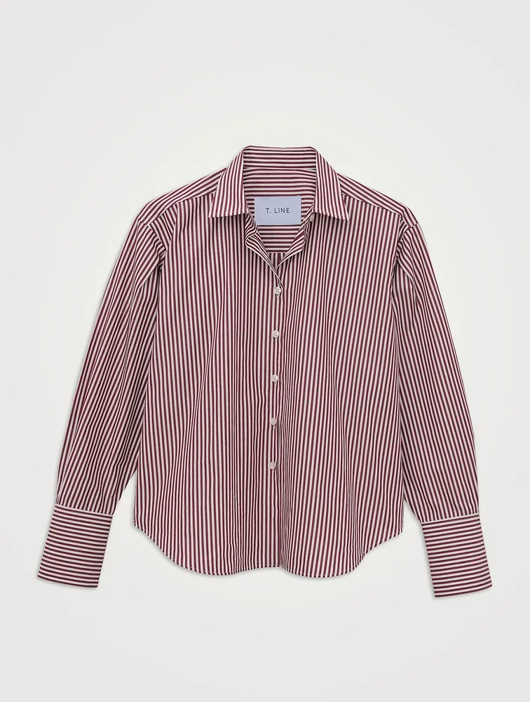 Isabel Cotton Shirt Stripe Print