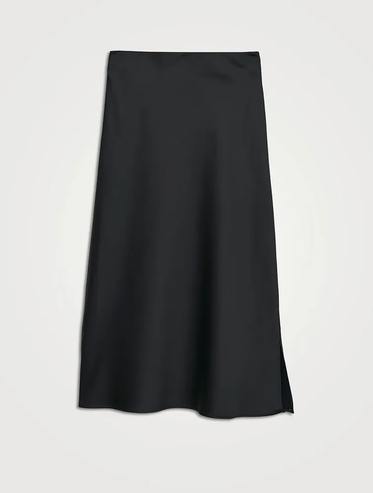 Isla Satin Midi Skirt