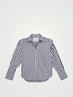 Isabel Cotton Shirt Stripe Print