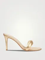 Bijoux Metallic Leather Mules