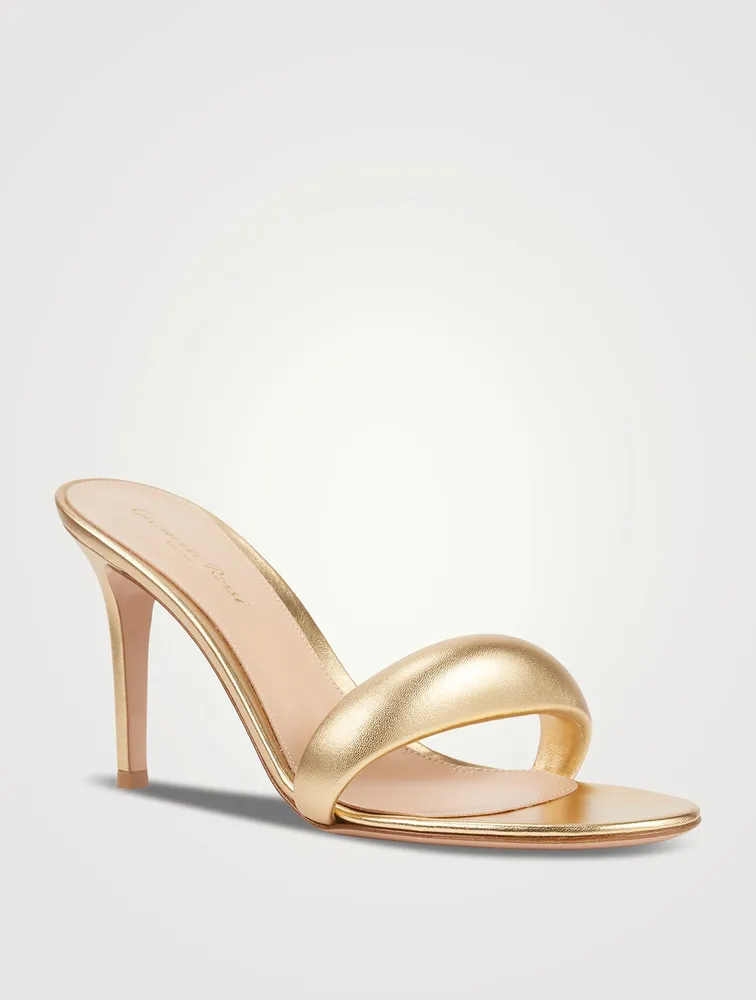 Bijoux Metallic Leather Mules