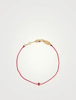 Pure Rubis 18K Gold String Bracelet With Ruby