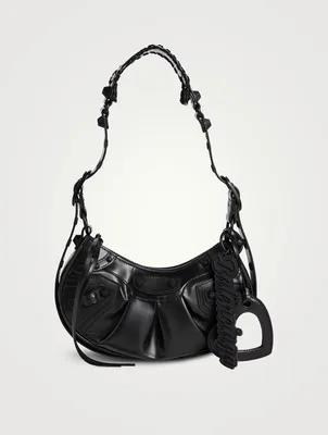 XS Le Cagole Latex Leather Shoulder Bag