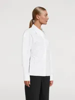 Cinched-Back Poplin Shirt