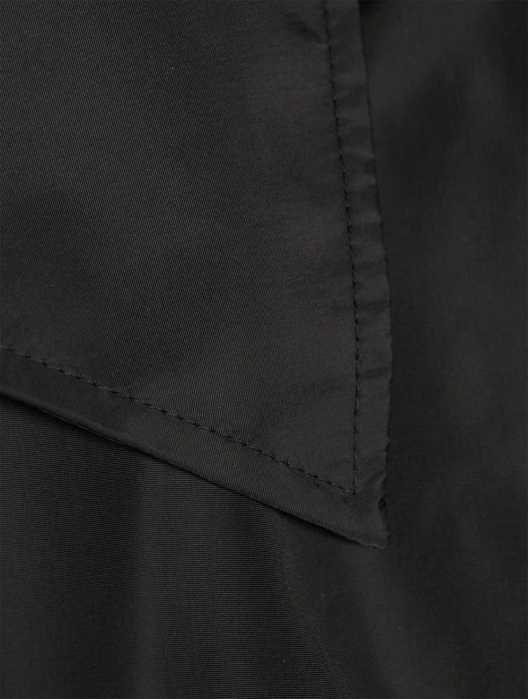Belted Nylon Coat