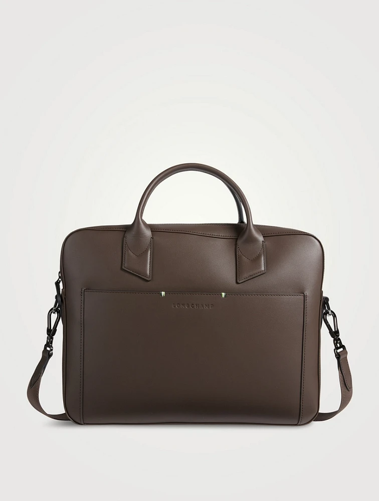 Sur Seine Leather Small Briefcase