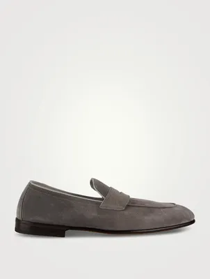 Suede Unlined Penny Loafers