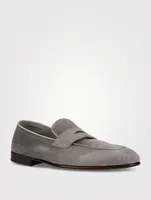 Suede Unlined Penny Loafers