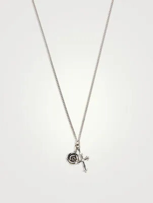 Rose Cross Necklace