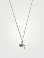 Rose Cross Necklace